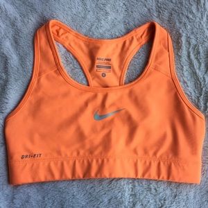 Women’s Nike Orange Compression Sports Bra